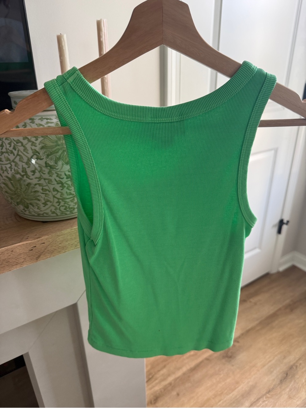 Universal Thread Neon Green Ribbed Tank - Picture 2 of 2